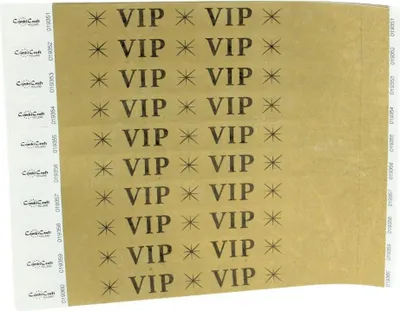 Zdjęcie produktu dla Opaski CombiCraft VIP TYVEK©Gold - za 100 sztuk
