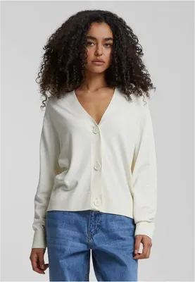 Immagine prodotto di Urban Classics Cardigan da donna in maglia bianca - XL