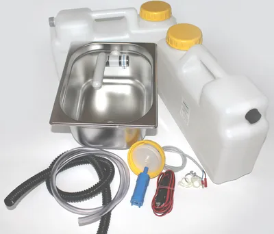 Obrázok produktu pre 12V mini kuchynský predajný stojan kit drez womo 325x265x150mm Barwig šedá