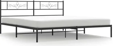 Obrázek produktu pro vidaXL Postel s čelem kovová černá 183x213 cm