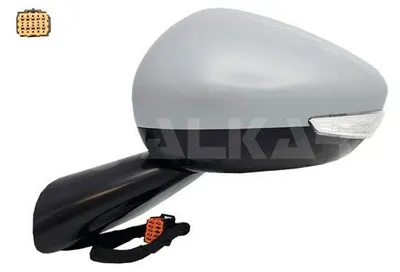 Produktbild von ALKAR 6139874 Außenspiegel Seitenspiegel Links für CITROËN C4 Picasso II Beheizt Konvex Grundiert Elektrisch