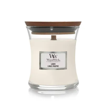 Image de Bougie parfumée Woodwick Linen 85 g