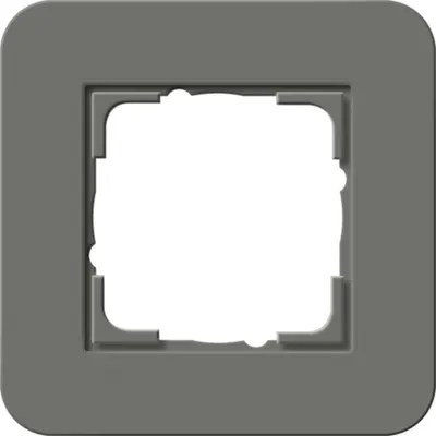 Produktbild von GIRA 0211413 Abdeckrahmen 1f E3 Dklgrau/Reinweiß