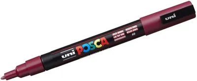 Image de POSCA - POSCA PC3M F Wine Rood | 1 pièce | 6 pièces