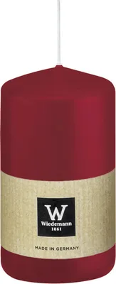Produktbild von Stumpenkerze aus Paraffin, Bordeaux, Wiedemann, 100/58 mm, Brenndauer ca. 33h