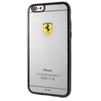 Immagine prodotto di Ferrari Custodia rigida Fehcp6Lbk Iphone 6/6Splus Racing Shield Nero Trasparente