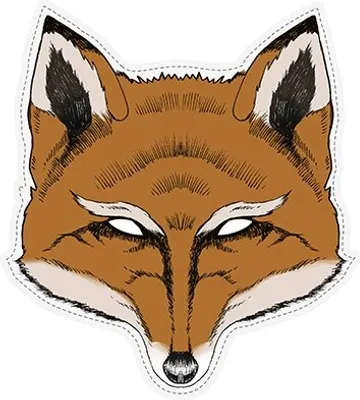 Produktbild von Papiermaske Fuchs Mit Gummiband