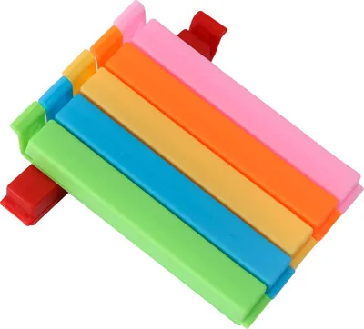 Produktbild von 33 Stück Verschlussclips, 18/14.5/11/8cm Lebensmittel Clips Kunststoff Verschlussclips Verschlussklammern Schwarz für Süßigkeit Snacks Lebensmitteln