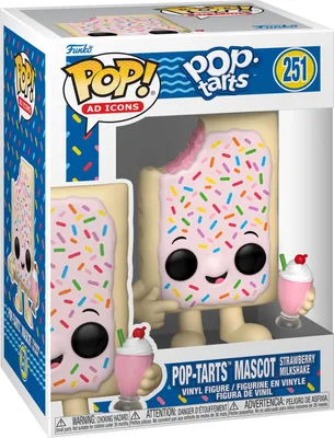 Zdjęcie produktu dla Funko POP Pop tarts 251 Pop-Tarts Mascot Strawberry Milkshake Figurka Kolekcjonerska