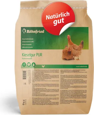 Produktbild von Röhnfried Kieselgur Pur 3 kg zur Feuchtigkeitsbindung im Stall
