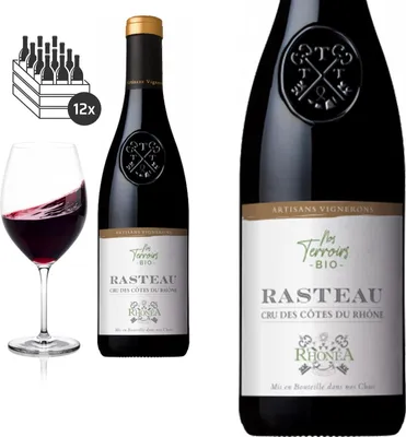 Produktbild von 12er Karton 2022  Rasteau Nos Terroirs von Rhonéa - Rotwein
