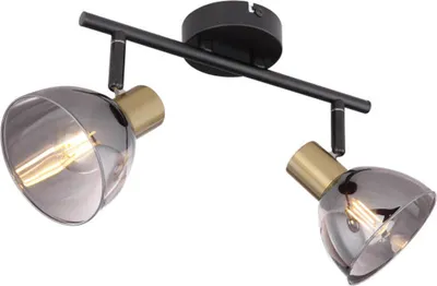 Produktbild von GLOBO 54305-2, Schwarz, Glas, Metall, IP20, I, E14, LED