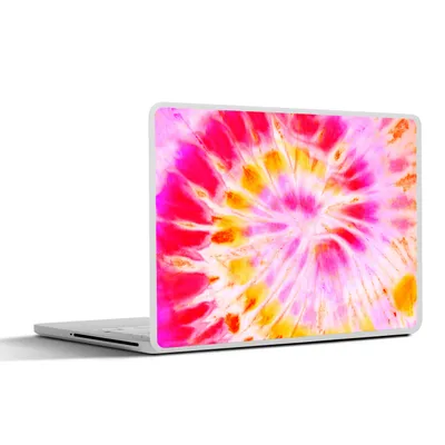 Produktbild von MuchoWow® Laptop Aufkleber Sticker Cover Sommer - Krawattenfärbung - Farben 32.5x23.5 cm - Sticker für Laptop - Selbstklebend