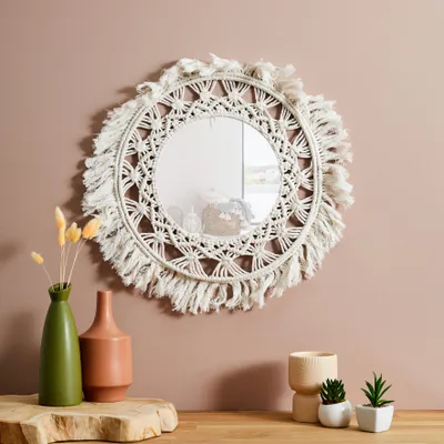 Image de Miroir D55cm Boho