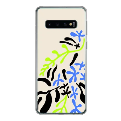 Produktbild von MuchoWow® Handyhülle Schutzhülle Hülle für Samsung Galaxy S10 Blatt - Abstrakt - Muster Silikon Softcase Handy Hülle - Handytasche