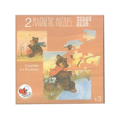 Imagen del producto de Juego de 2 puzzles magnéticos Osito de peluche, Egmont Toys