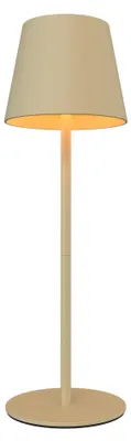 Produktbild von Ledvion Wiederaufladbare LED Tischleuchte Beige Dimmbar Warmweiss