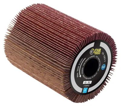 Lamellenbürste Ø 80 mm, L 100 mm, für Holzschleifen