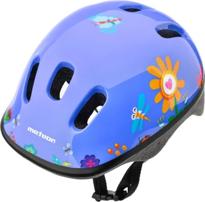 Produktbild von Meteor Schutzhelm, Kinderhelm, Fahrradhelm, Rollschuhe, KS06 Helm Kinderfahrradhelm Helm, größe  S 48-52 cm Garden