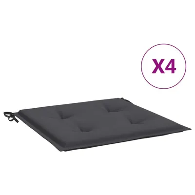 Immagine prodotto di Cuscini per Sedia 4 pz Antracite 50x50x4 cm in Tessuto Oxford