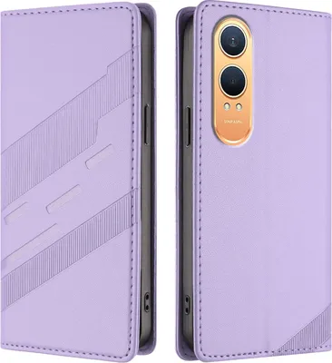 Image de Etui pour OnePlus Nord CE4 Lite, étui portefeuille en cuirPolyuréthaneavec fente pour cartes et fonction stand Violett