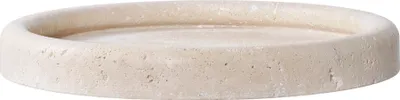 Immagine prodotto di Vassoio rotondo in travertino naturale Ø 25,5 cm