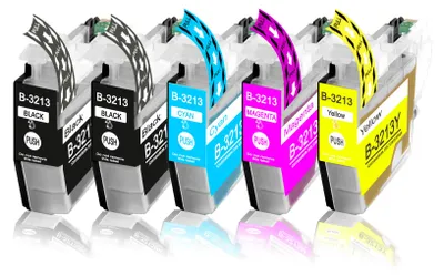 Produktbild von 5er Pack Druckerpatronen LC3213 kompatibel mit DCP-J572 J572DW