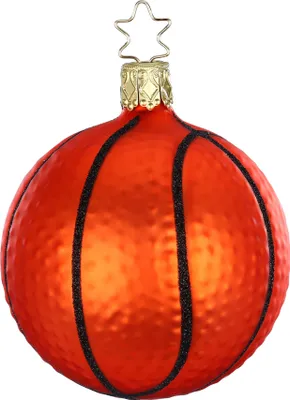 Immagine prodotto di Decorazione albero di Natale in vetro 7,5 cm arancione, 1 pezzo