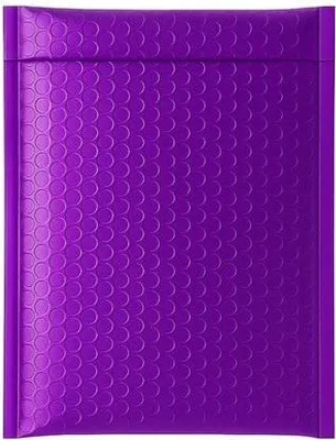 Image de Enveloppe à bulles d'air, métallisée, 150 x 215 mm, violette – Enveloppes élégantes