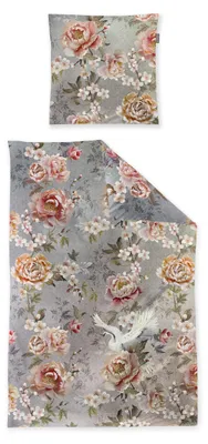 Produktbild von irisette Bettwäsche WAVE Satin 155x220cm, 1 Kissen 80x80  Bettbezug