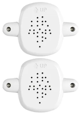 Produktbild von Adapter für Treppenschutzgitter, 2 Stück, für Geländer bis 108 mm, Treppengitter Befestigung mit 10 cm Schrauben, Metall & Gummi, ohne Bohren