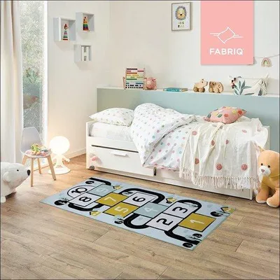 Produktbild von Famanu Kindertapete Spielteppich – Kinderzimmer Teppich – Spielteppich für Kinder