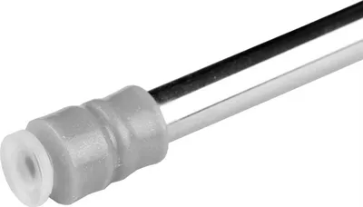 Produktbild von Klemmstange 40-60cm Chrom (1er-Pack), ausziehbare Gardinenstange ohne Bohren, Metall Spannstange mit Schraubtechnik & Saugnapf, rutschfest, Ø10mm