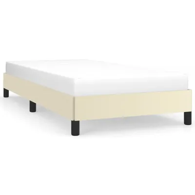 Image de vidaXL Sommier Crème 80x200 cm Similicuir