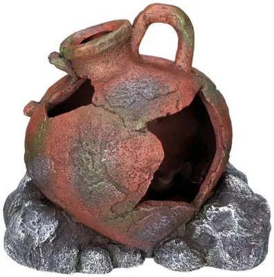 Aquarium-Deko aus Polyresin, 16 x 13 x 15 cm