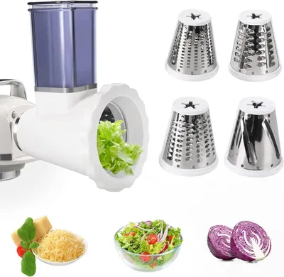Produktbild von Zubehör für Küchenmaschinen: Schneide- und Reibeaufsätze