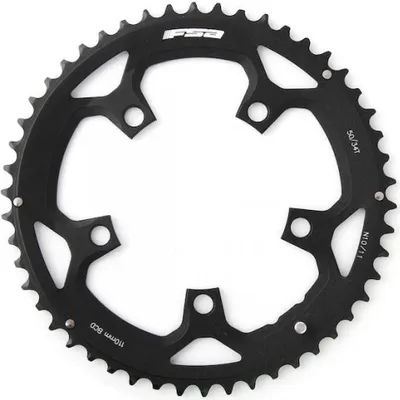 Produktbild von FSA Kettenblatt Road Pro 5-Arm 110 mm x 46 T Schwarz/Silber - 11-fach Rennrad...