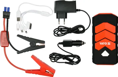 Produktbild von Batterieladegerät USB PowerBank 12V Auto Starthilfe 9000mAh Notstart Akku Lampe