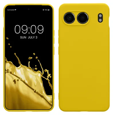 Produktbild von kwmobile Handyhülle für OnePlus Nord 4 5G Hülle - weiches Handy Silikon Case - Schutzhülle Cover - Strahlend Gelb