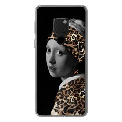 Produktbild von MuchoWow® Handyhülle Schutzhülle Hülle für Huawei P40 Lite Das Mädchen mit dem Perlenohrring - Pantherdruck - Vermeer Silikon Softcase Handy Hülle - Handy