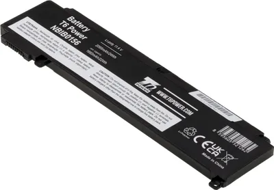 Produktbild von T6 Power Akku für Lenovo Laptop, Teilenummer 01AV408, Li-Poly, 11,4 V, 2065 mAh (24 Wh), schwarz
