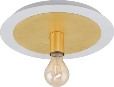 Produktbild von EGLO LED Deckenlampe Passano, Deckenleuchte, Stahl in weiss, gold, E27 Fassung