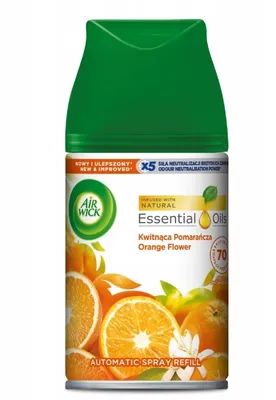 Zdjęcie produktu dla Air Wick Freshmatic Odświeżacz Powietrza Kwitnąca Pomarańcza Wkład 250 ml
