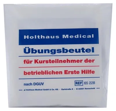 Produktbild von Holthaus Übungsbeutel für Kursteilnehmer der betrieblichen Ersten Hilfe, 8-teilig | Packung (1 Stück)