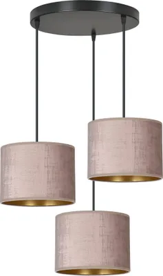 Zdjęcie produktu dla Żyrandol Emibig 3xE27 60W HILDE 3 BL PREMIUM ROSE 1053/3PREM