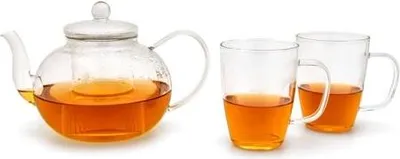 Produktbild von Bredemeijer Teeset 1,0l inkl. 2 einwandige Gläser 235004