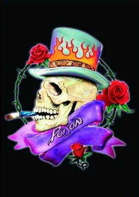 Produktbild von Poison - Postkarte, Totenkopf RO9603 (Einheitsgröße) (Schwarz/Bunt)