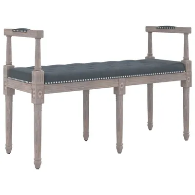 Immagine prodotto di Panchina VidaXL grigio scuro 110x40x70 cm in velluto
