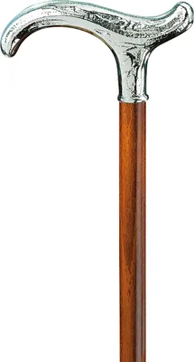 Produktbild von schlanker Holzstock Derby SILVER kirsche