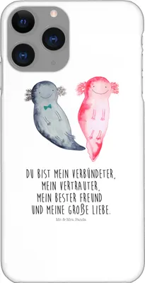 Produktbild von Mr. & Mrs. Panda Iphone 11 Pro Handyhülle Axolotl Freundin - Weiß - Geschenk, Premium Kunststoff, Handy Case, Paar, Valentinstag, Liebe